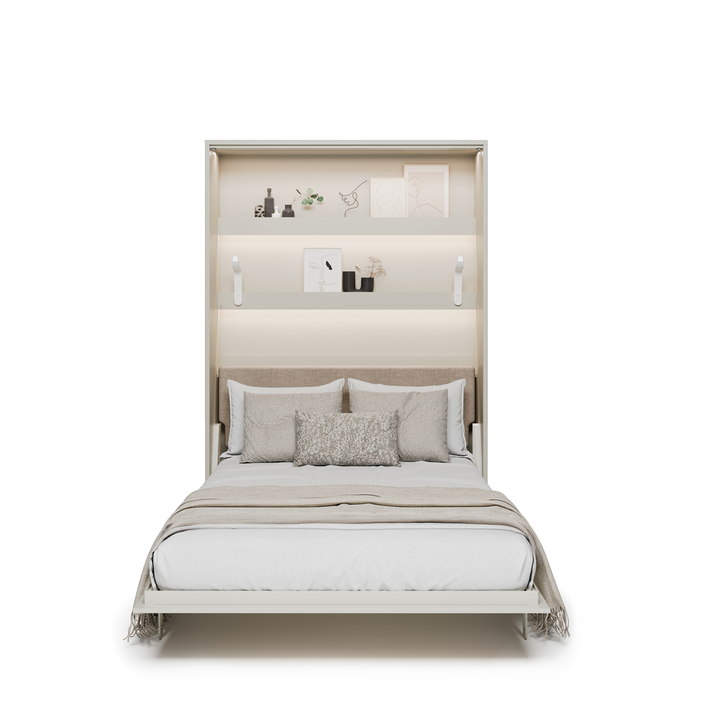 BED CONCEPT BC-36 - półkotapczan elektryczny 140 z zagłówkiem - kaszmir/beżowy ART 82610