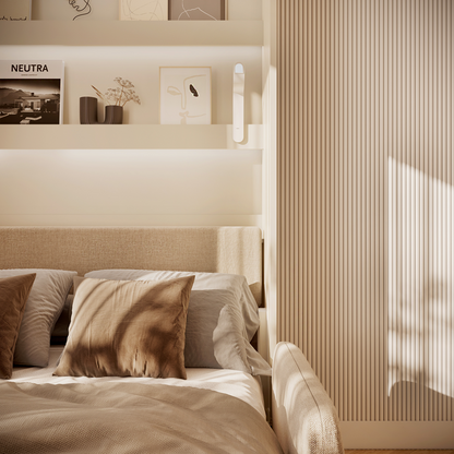 BED CONCEPT BC-36 - półkotapczan elektryczny 140 z zagłówkiem - kaszmir/beżowy ART 82610