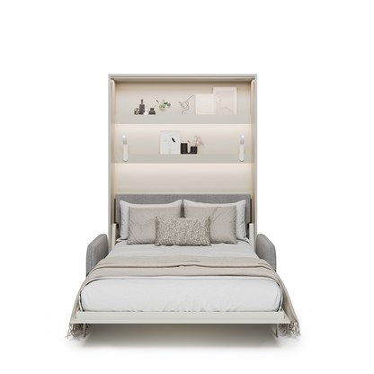 BED CONCEPT BC-36 - półkotapczan elektryczny 140 z zagłówkiem - kaszmir/szary ART 82626