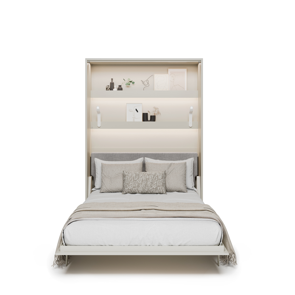 BED CONCEPT BC-36 - półkotapczan elektryczny 140 z zagłówkiem - kaszmir/szary ART 82626