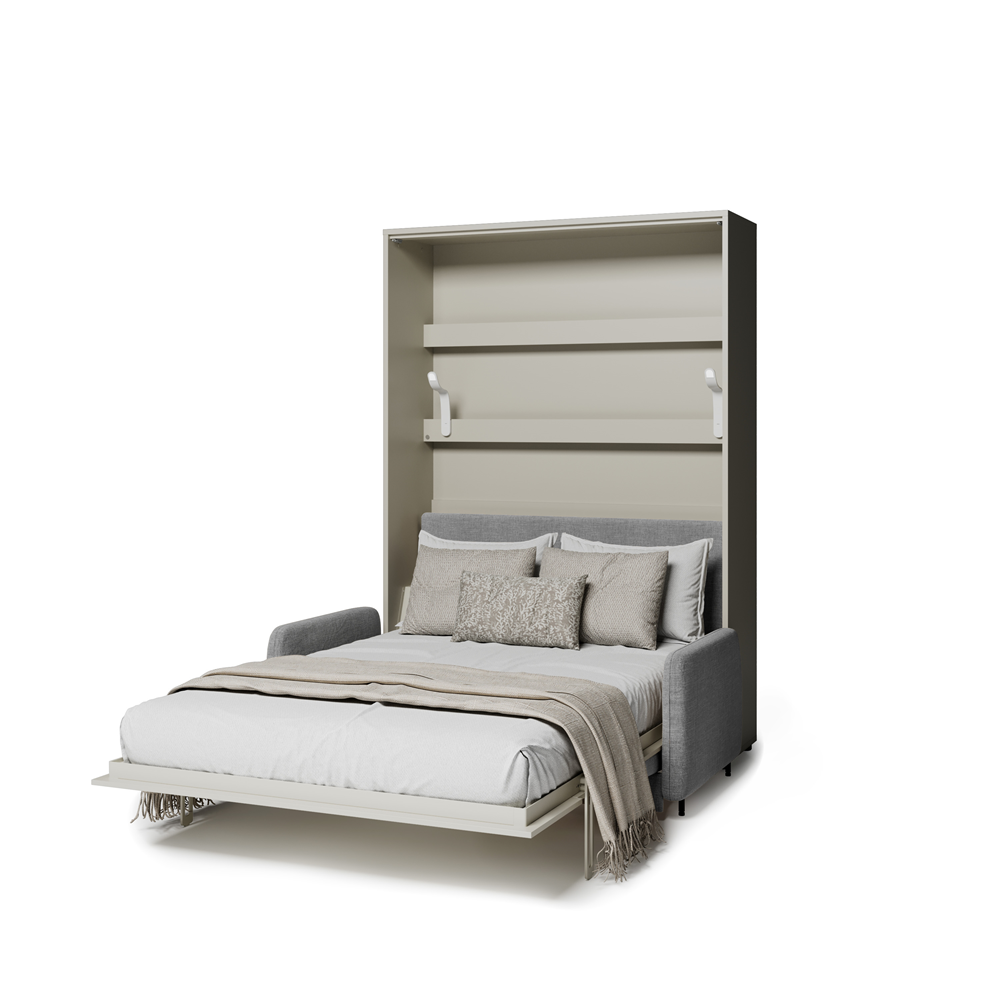 BED CONCEPT BC-36 - półkotapczan elektryczny 140 z zagłówkiem - kaszmir/szary ART 82626