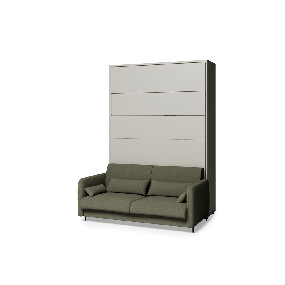 BED CONCEPT BC-36 - półkotapczan elektryczny 140 z zagłówkiem - kaszmir/zielony LUKKA 38
