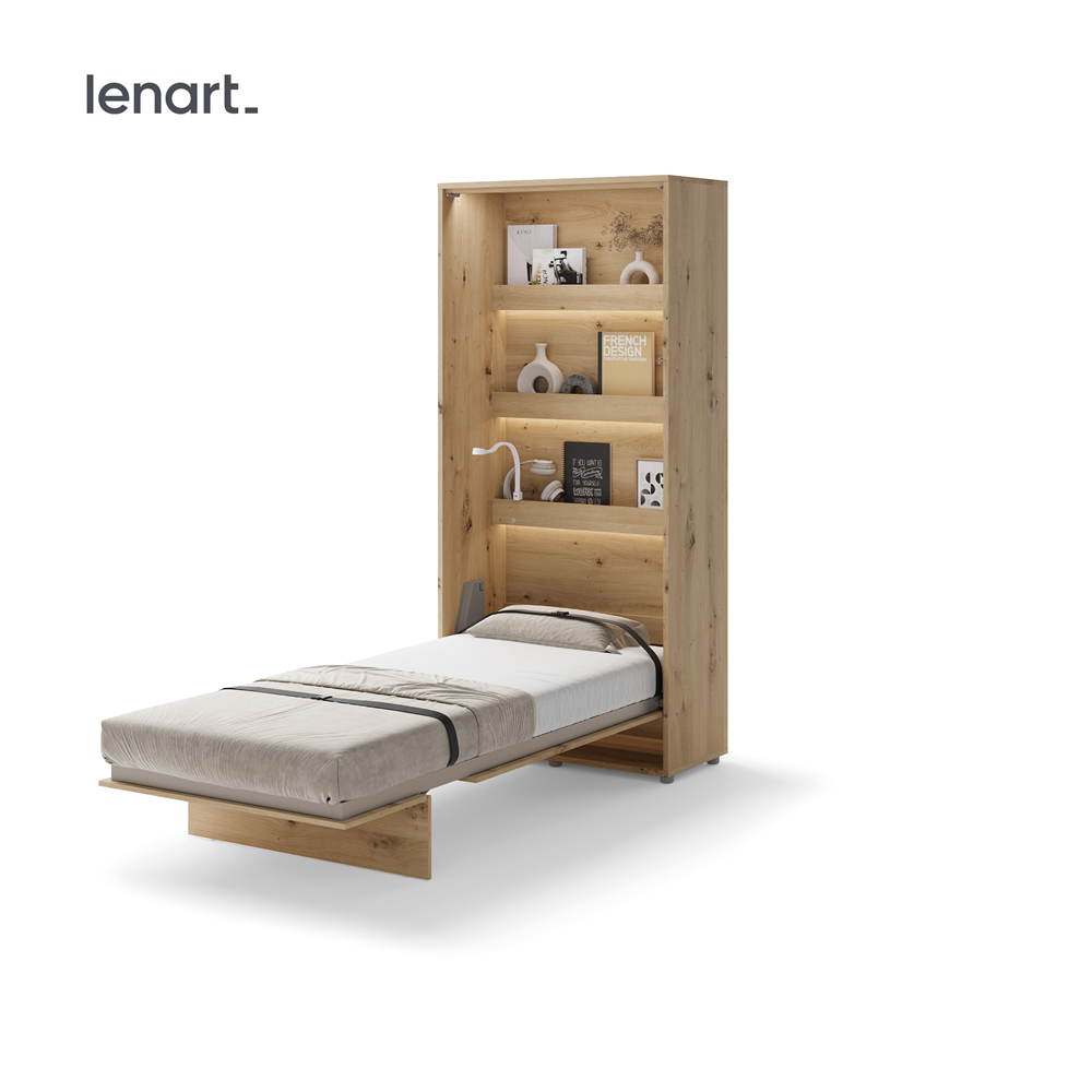 BED CONCEPT BC-03 - półkotapczan pionowy 90 - dąb artisan