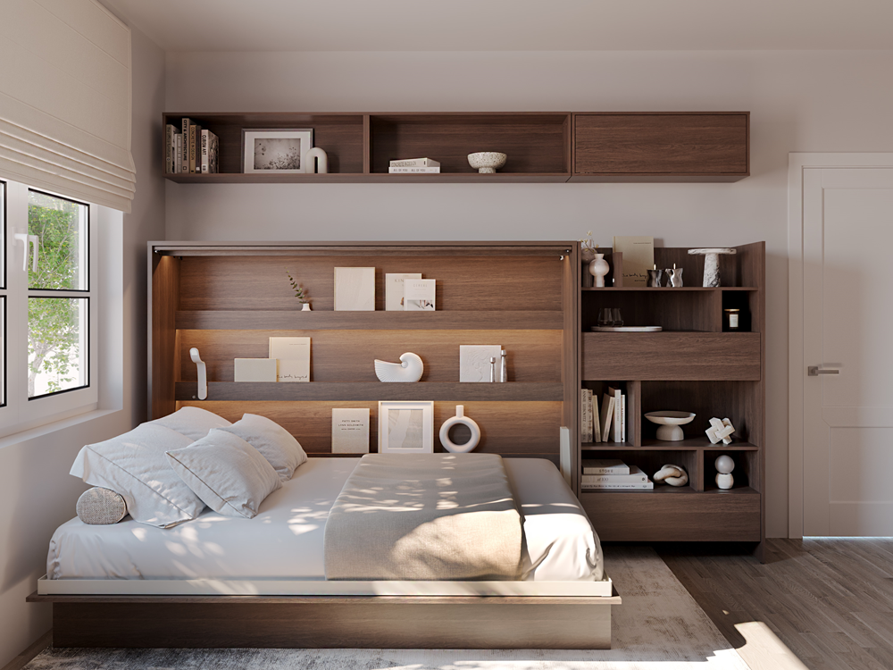BED CONCEPT BC-04 - półkotapczan poziomy 140 - dąb dunin