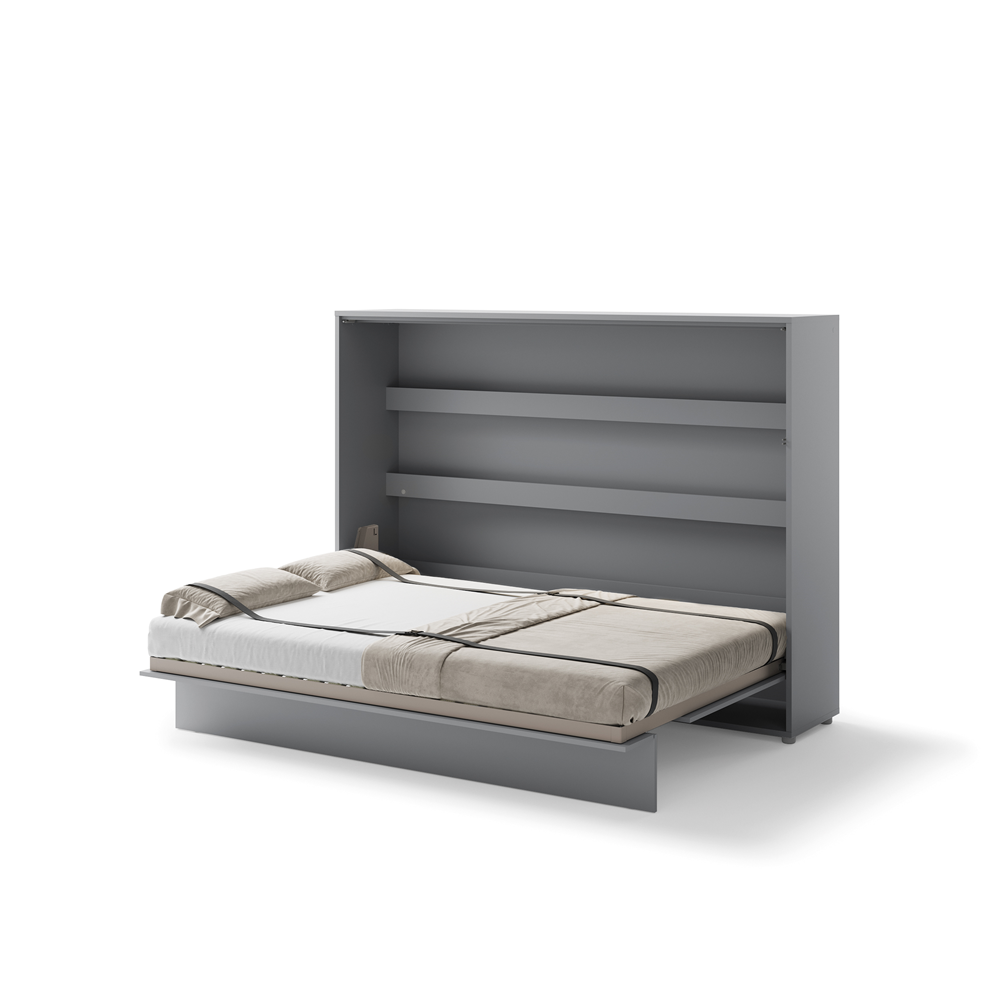 BED CONCEPT BC-04 - półkotapczan poziomy 140 - szary