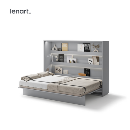 BED CONCEPT BC-04 - półkotapczan poziomy 140 - szary