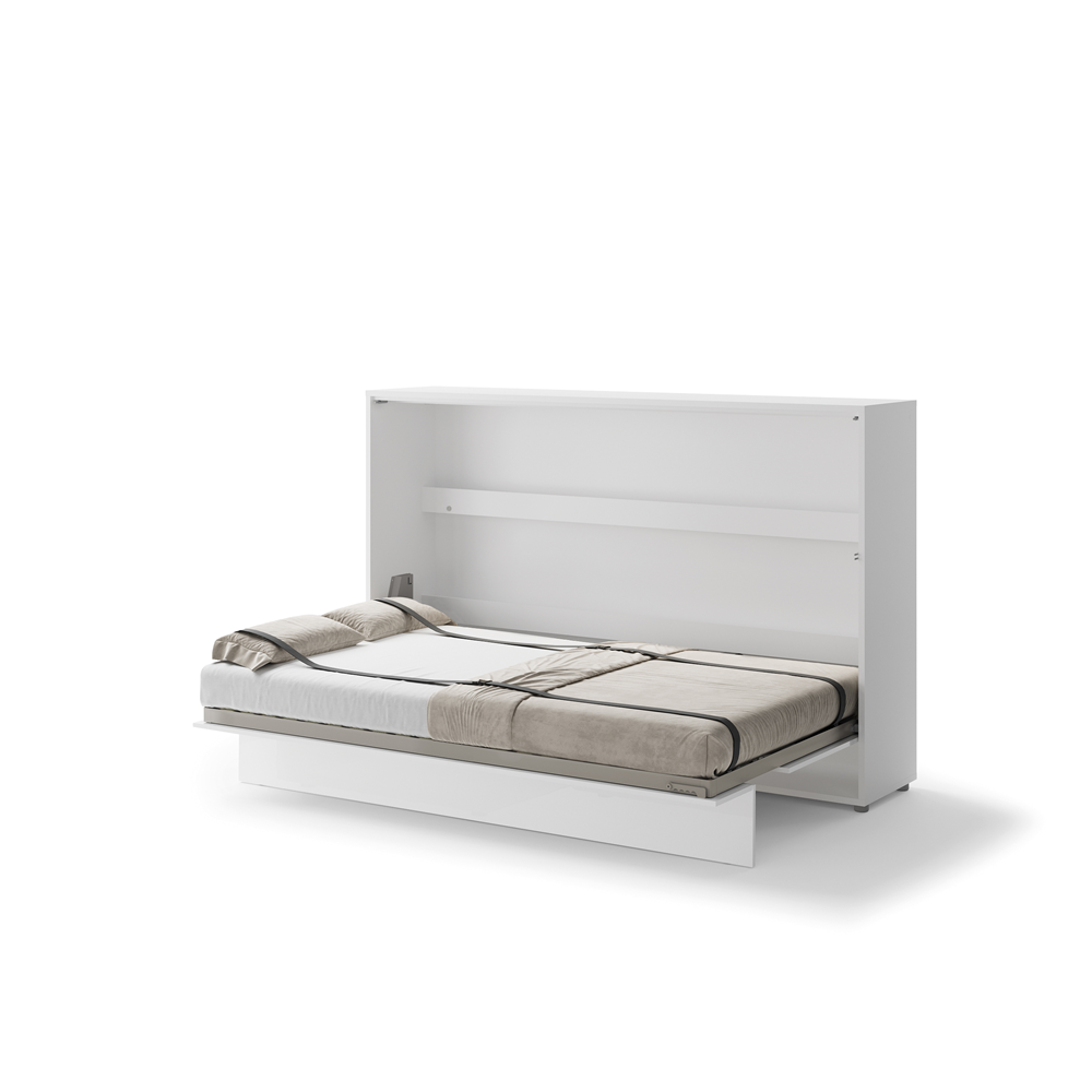 BED CONCEPT BC-05p - półkotapczan poziomy 120 - biały połysk