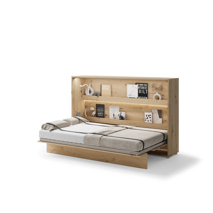 BED CONCEPT BC-05 - półkotapczan poziomy 120 - dąb artisan