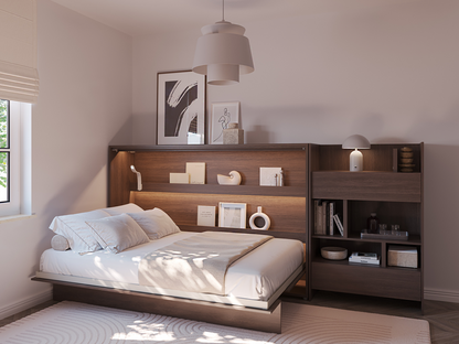 BED CONCEPT BC-05 - półkotapczan poziomy 120 - dąb dunin