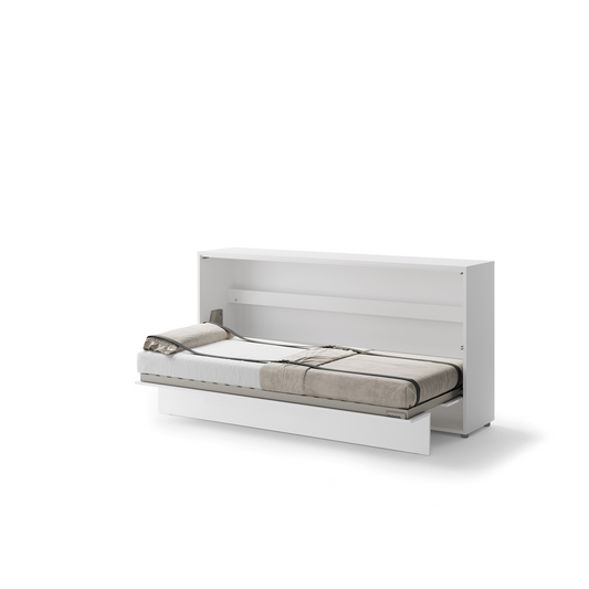 BED CONCEPT BC-06p - półkotapczan poziomy 90 - biały połysk