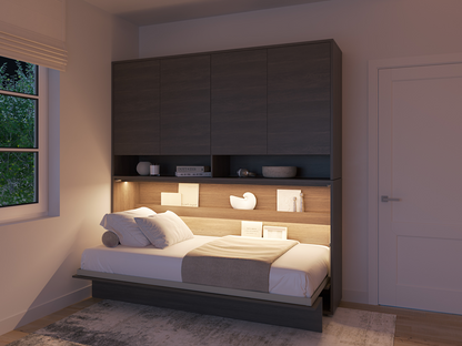 BED CONCEPT BC-06 - półkotapczan poziomy 90 - dąb dunin
