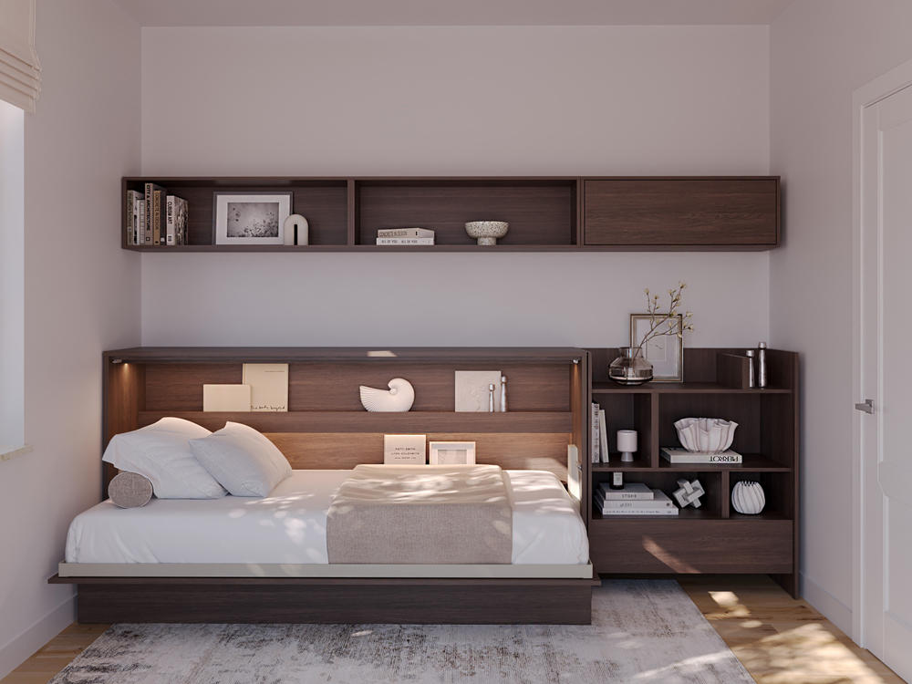 BED CONCEPT BC-06 - półkotapczan poziomy 90 - dąb dunin