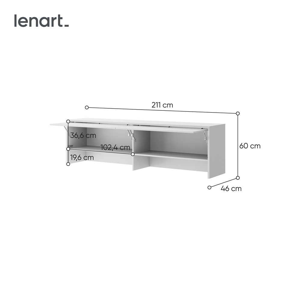 BED CONCEPT BC-09 nadstawka do BC-04 - biały