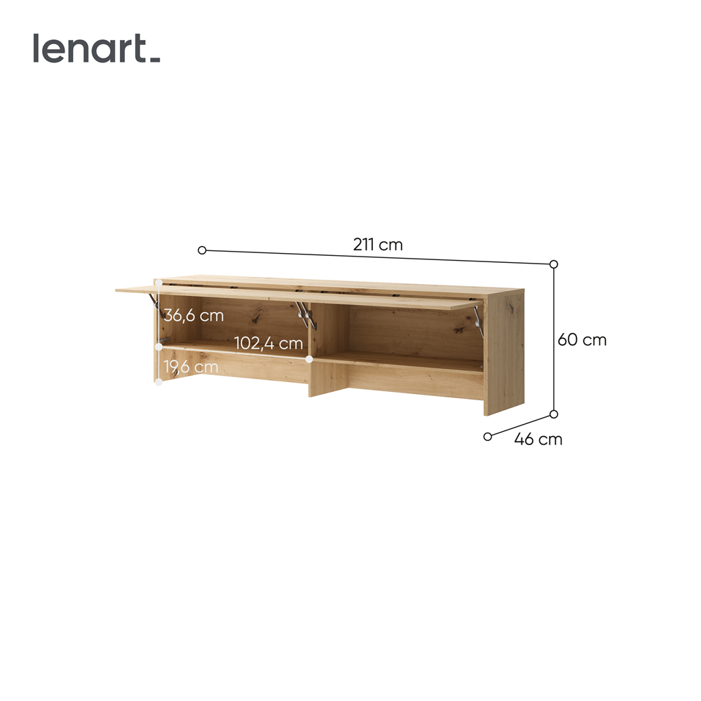 BED CONCEPT BC-09 nadstawka do BC-04 - dąb artisan