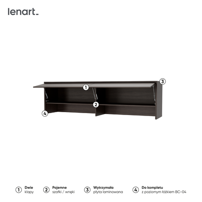 BED CONCEPT BC-09 nadstawka do BC-04 - dąb dunin