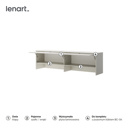 BED CONCEPT BC-09 nadstawka do BC-04 - kaszmir