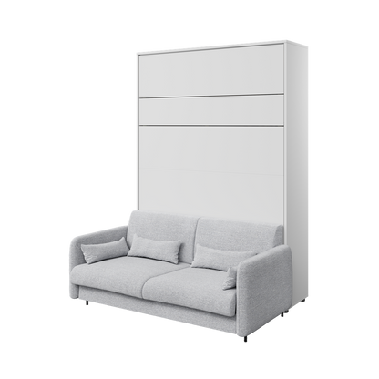 BED CONCEPT BC-13p - półkotapczan pionowy 180 - biały połysk