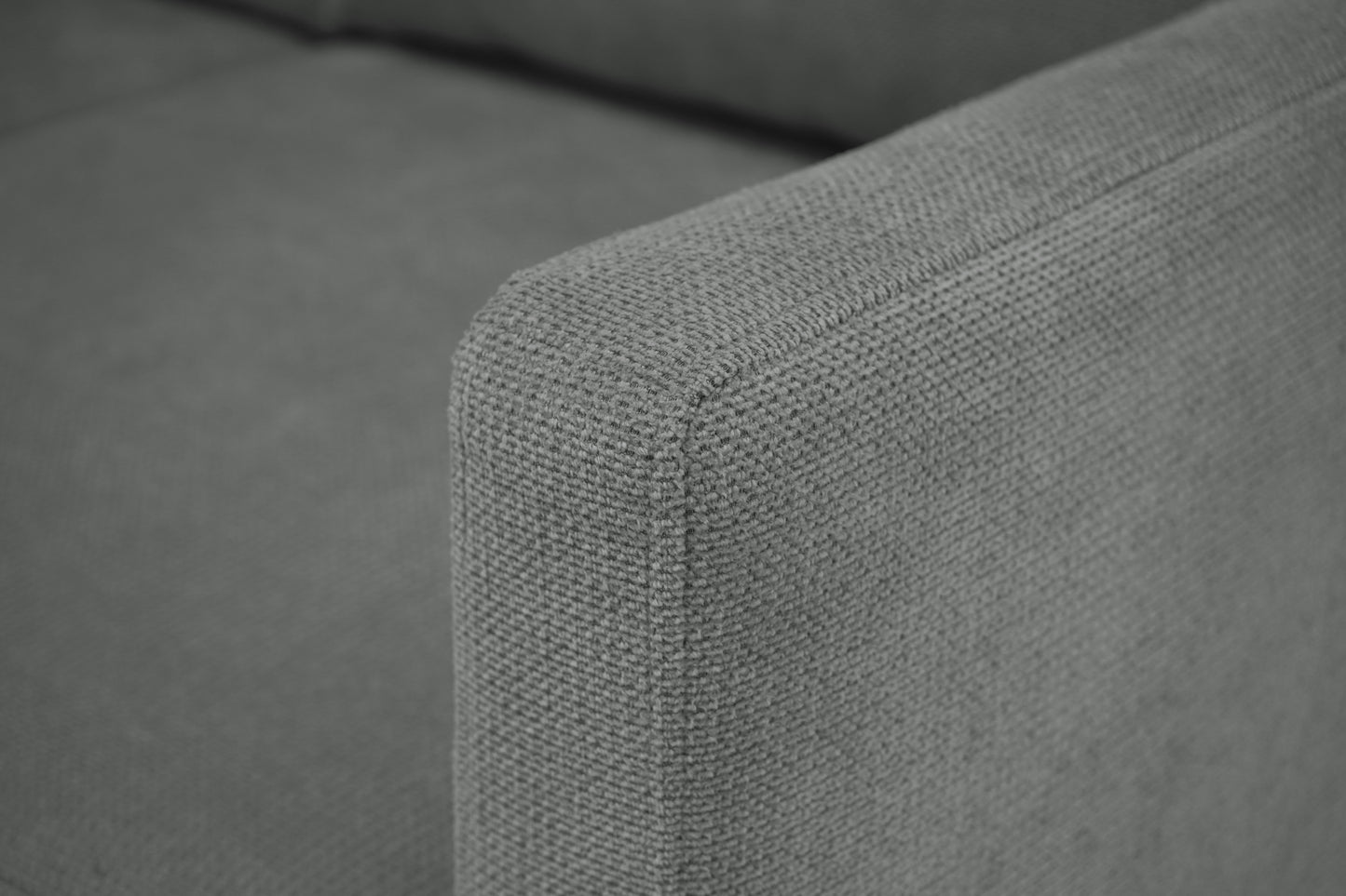 Sofa Manama rozkładana szara metalowe nóżki