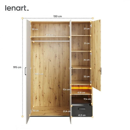 Szafa Qubic QB-02 Lenart Meble