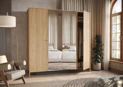 COZY CZ-01 - szafa 4d - dąb olejowany