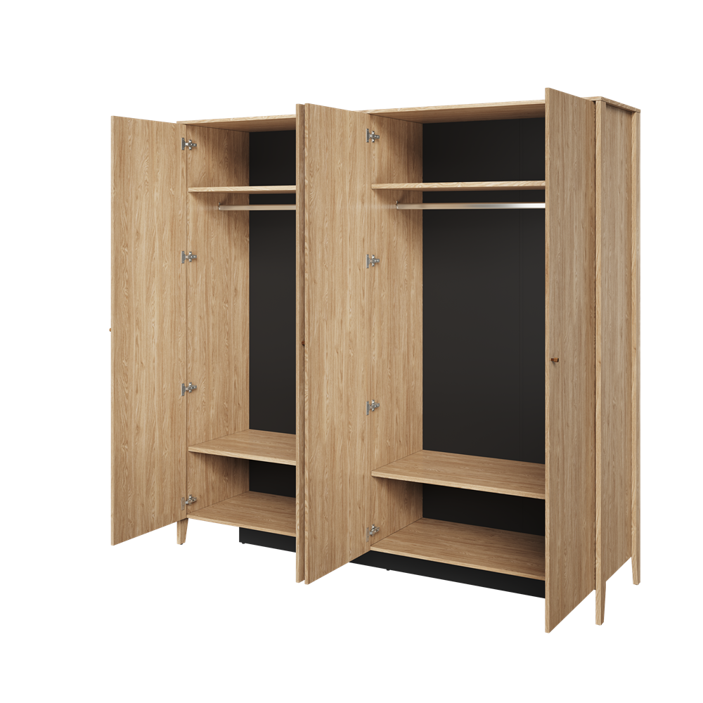 COZY CZ-01 - szafa 4d - dąb olejowany
