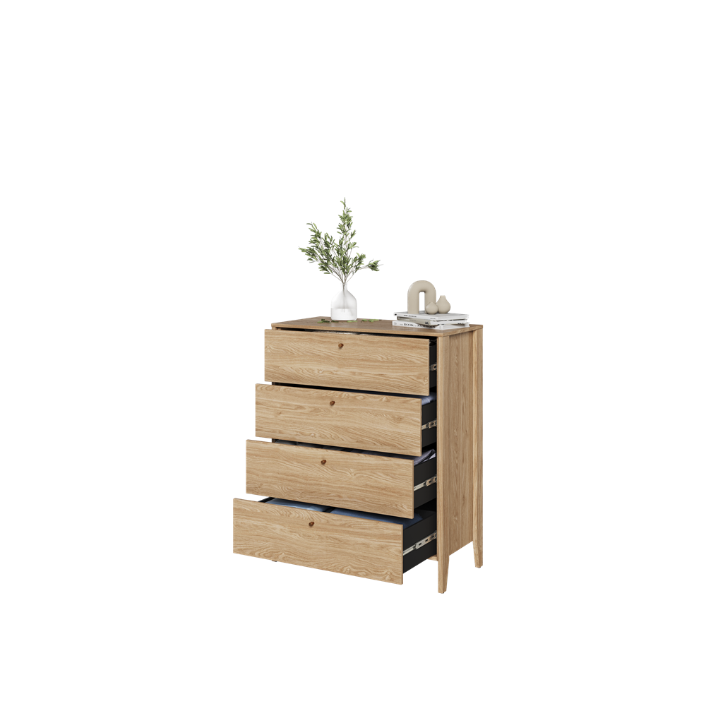COZY CZ-03 - komoda 4s - dąb olejowany