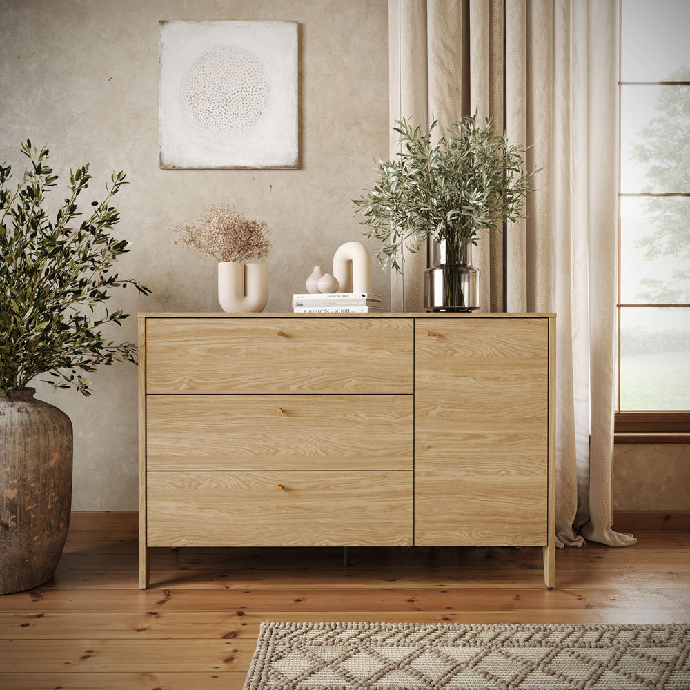 COZY CZ-04 - komoda 1d3s - dąb olejowany