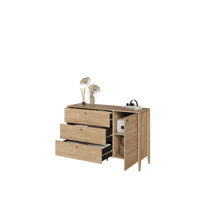 COZY CZ-04 - komoda 1d3s - dąb olejowany