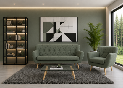 Sofa Sandy zielona 3os.
