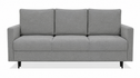 Sofa Manama rozkładana szara metalowe nóżki