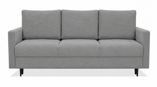 Sofa Manama rozkładana szara metalowe nóżki