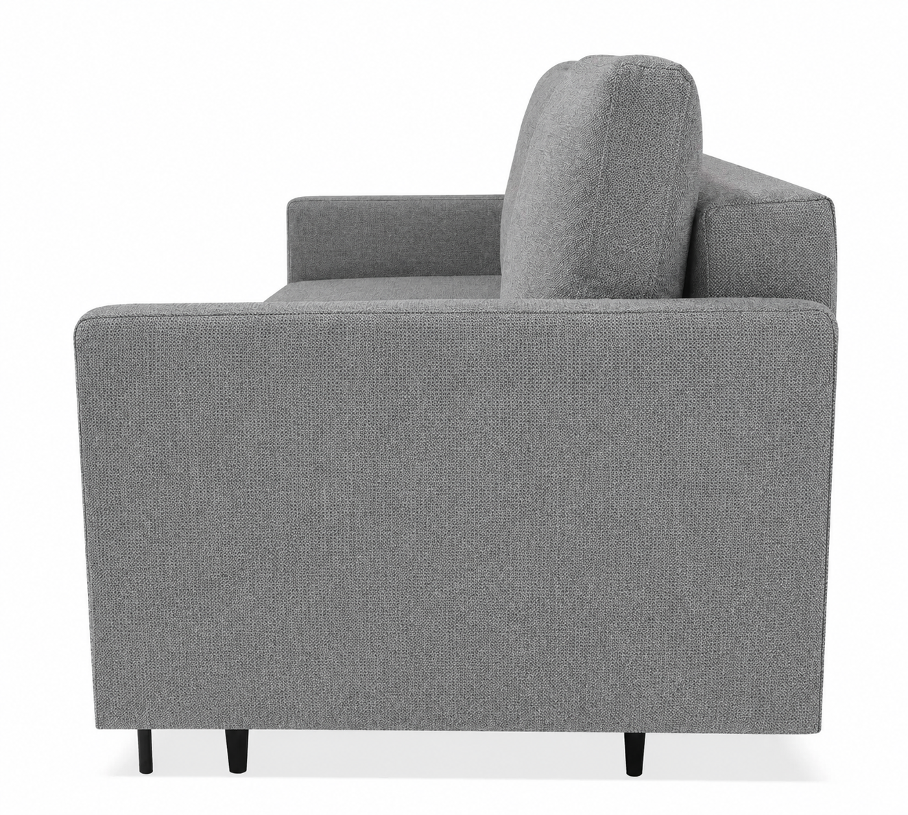 Sofa Manama rozkładana szara metalowe nóżki