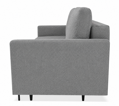 Sofa Manama rozkładana szara metalowe nóżki