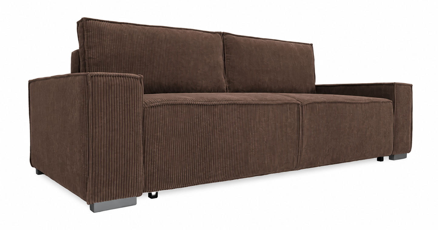 Sofa Nubo POSO 6 odcień brązu rozkładana