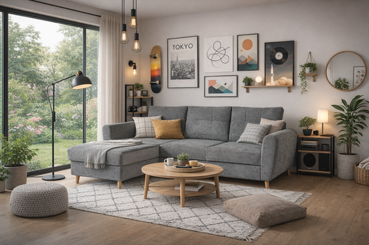 Narożnik Akron nowoczesny sereno 695 uniwersalny