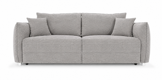 Sofa Rosie rozkładana w kolorze jasno szarym