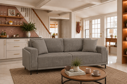 Sofa Arosa – miękka, sztruksowa, beżowa