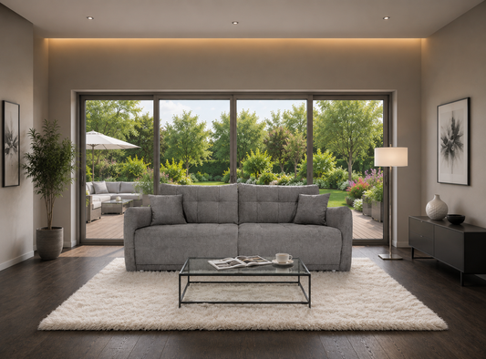 Sofa Vezi beżowa rozkładana