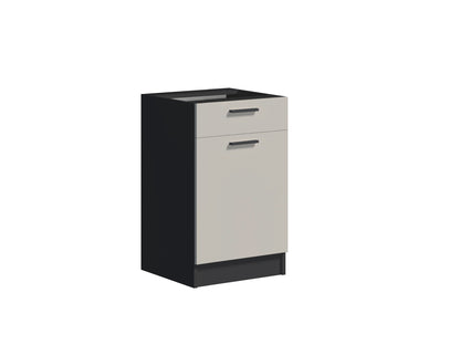 Szafka kuchenna dolna 40 cm z szufladą COMBO  czarny / kaszmir