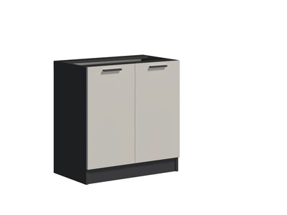 Szafka kuchenna dolna 80 cm COMBO  czarny / kaszmir