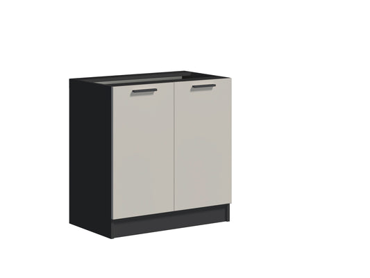 Szafka kuchenna dolna 80 cm COMBO  czarny / kaszmir
