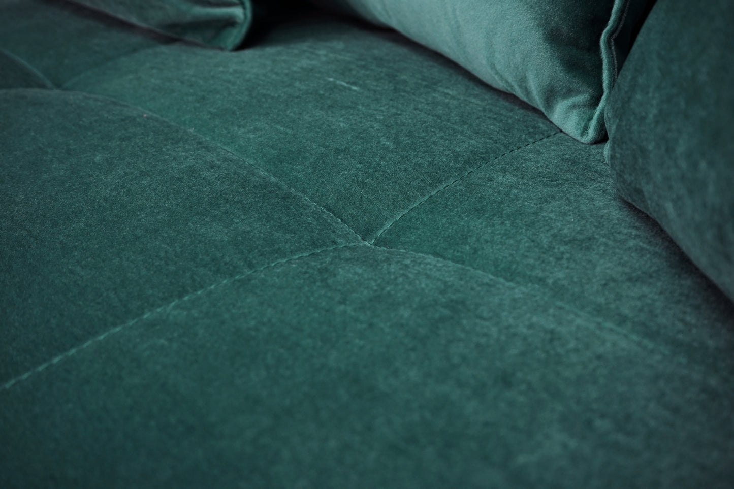 Sofa Tiano rozkładana zielona velvet