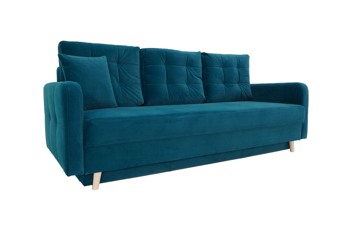 Sofa Nicea turkusowa rozkładana