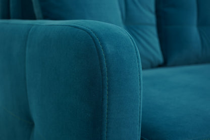Sofa Nicea turkusowa rozkładana