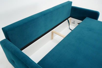 Sofa Nicea turkusowa rozkładana