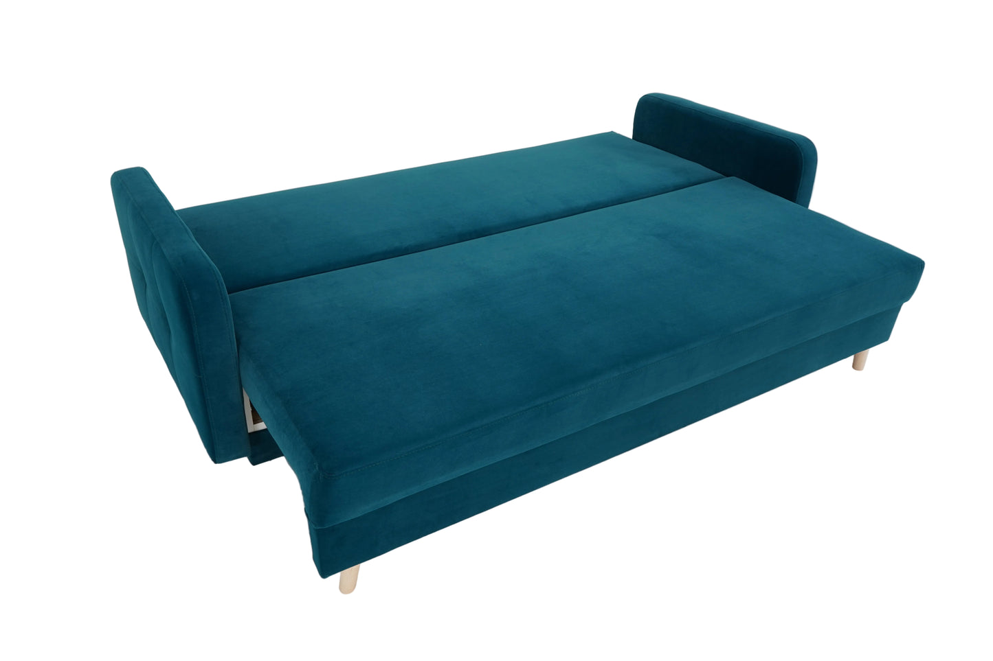 Sofa Nicea turkusowa rozkładana