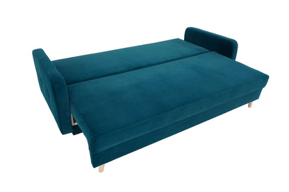 Sofa Nicea turkusowa rozkładana