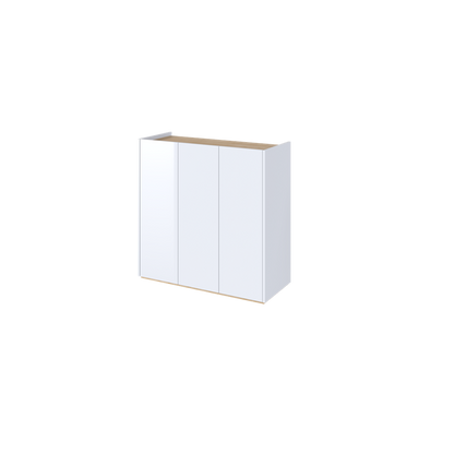 EASY EA-03 - komoda 3d z oświetleniem - biały połysk/dąb scandi