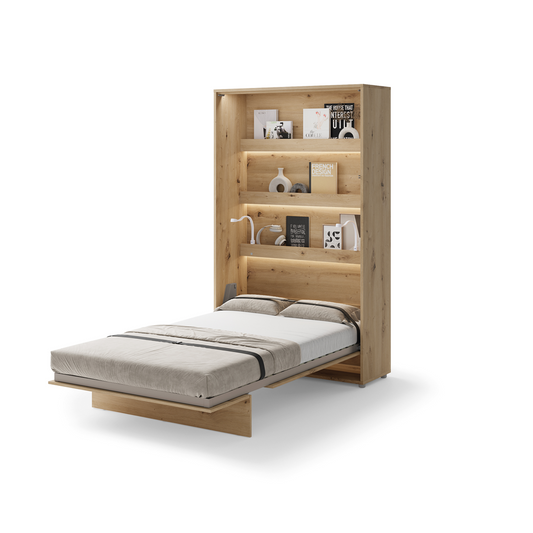 BED CONCEPT BC-02 - półkotapczan pionowy 120 - dąb artisan