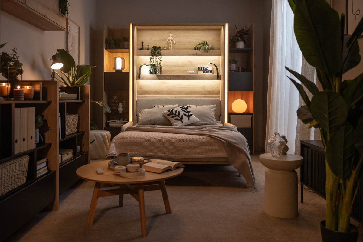 BED CONCEPT BC-36 - półkotapczan elektryczny 140 z zagłówkiem - kaszmir/szary ART 82626